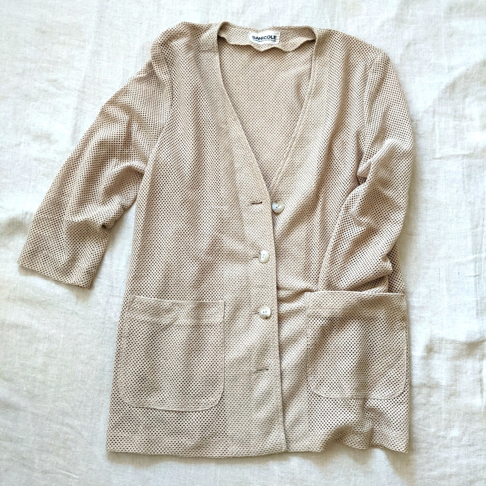 Vintage mesh cardigan